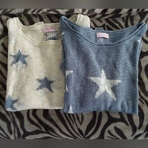 Pink Lily Star Thin Sweaters